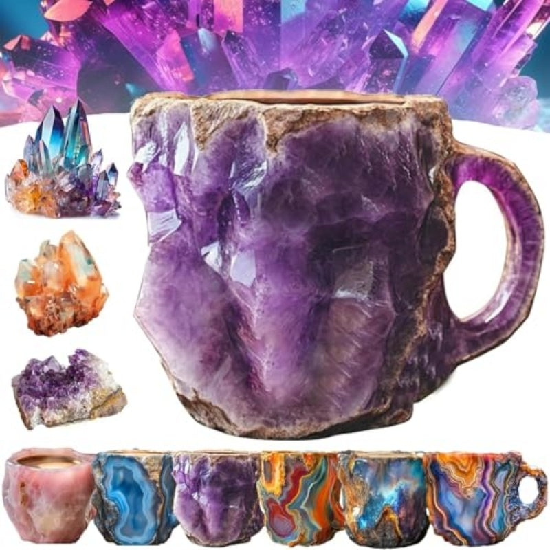 400ml Resin Mineral Crystal Coffee Mugs With Handles Elegant Fake Mineral Crystal Cup For Workplace Home Decor Christmas Gift Kitchen Gadgets 400ml Resin Mineral Crystal Coffee Mugs With Handles Elegant Fake Mineral Crystal Cup For Workplace Home Decor Christmas Gift Kitchen Gadgets